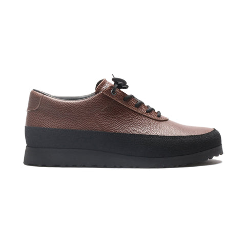 Tarvas Explorer Brown Pebbled Leather Sneakers