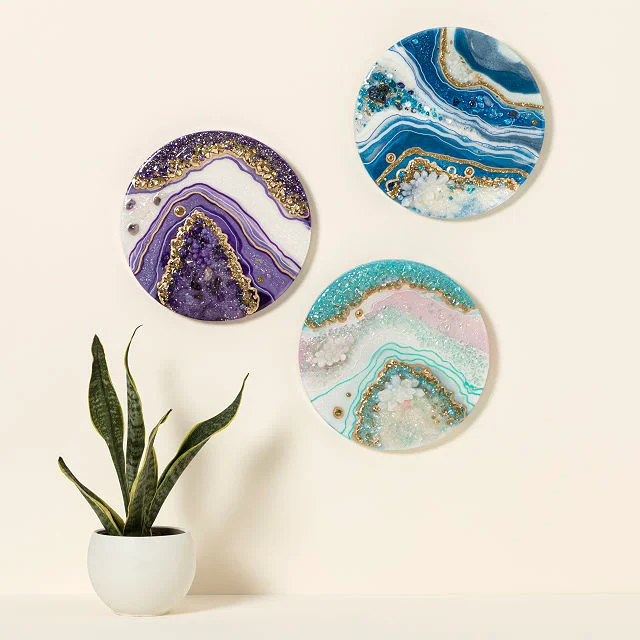 Birth Month Geode Art