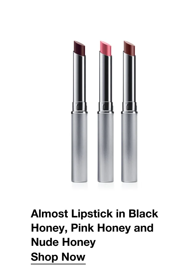 Almost Lipstick in Black Honey, Pink Honey and Nude Honey | Shop Now