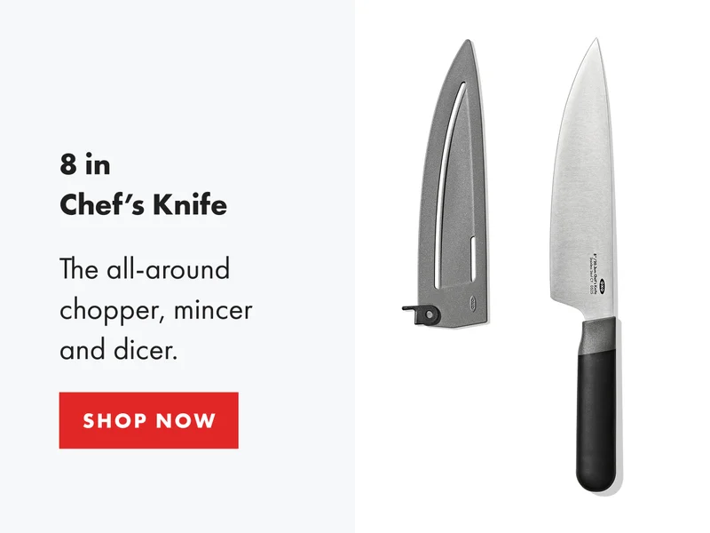 8 in Chef's Knife. The all-around chopper, mincer and dicer. | Shop Now