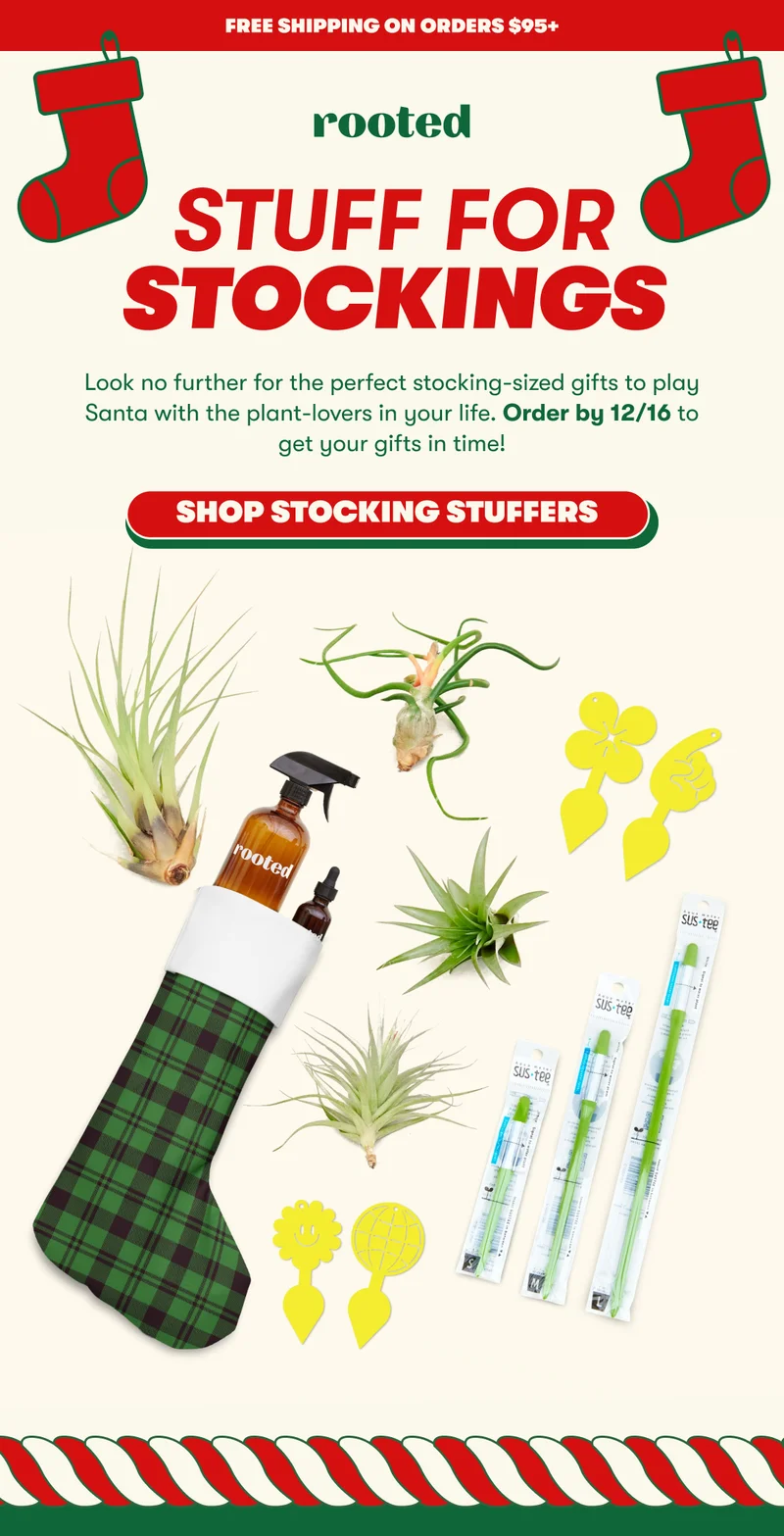 STUFF FOR STOCKINGS | Look no further for the perfect stocking-sized gifts to play Santa with the plant-lovers in your life. Order by 12/16 to get your gifts in time! [SHOP STOCKING STUFFERS]