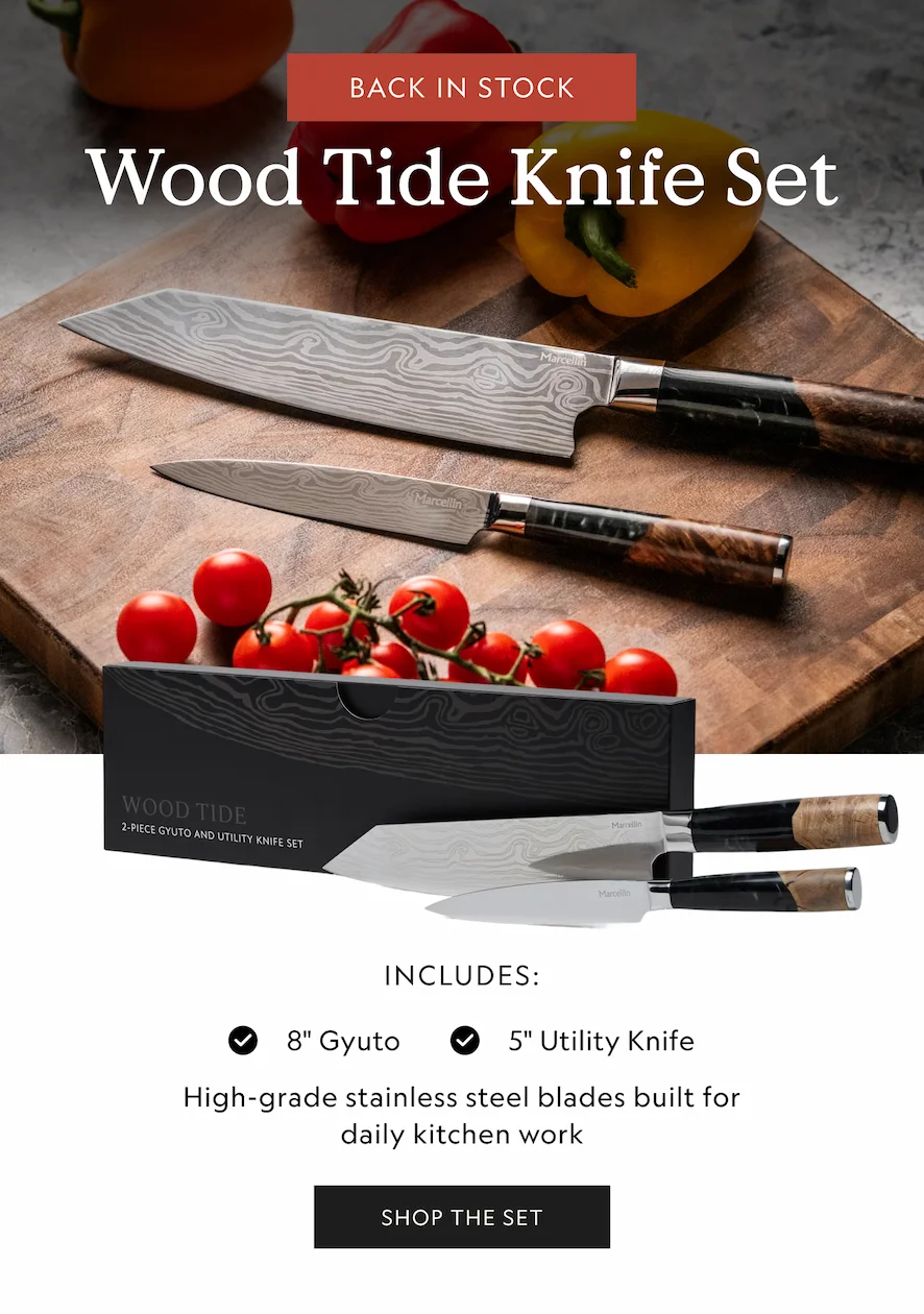 Wood Tide Knife Set