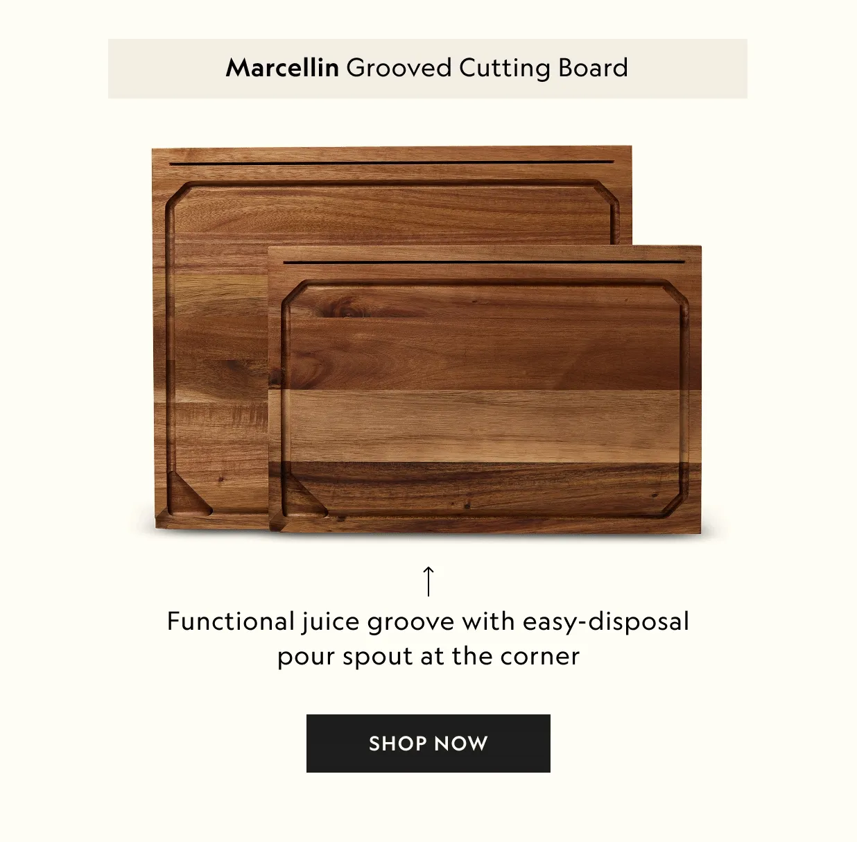 Marcellin Grooved Cutting Board