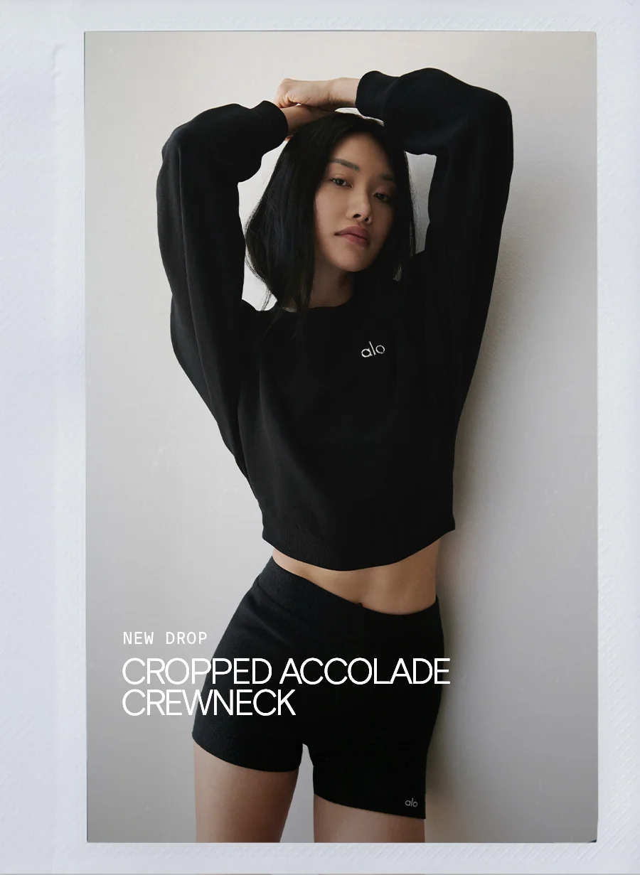 New Drop Cropped Accolade Crewneck