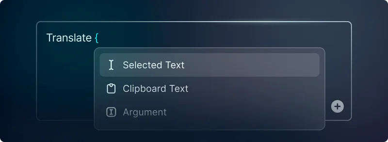 Raycast Pro's AI Commands