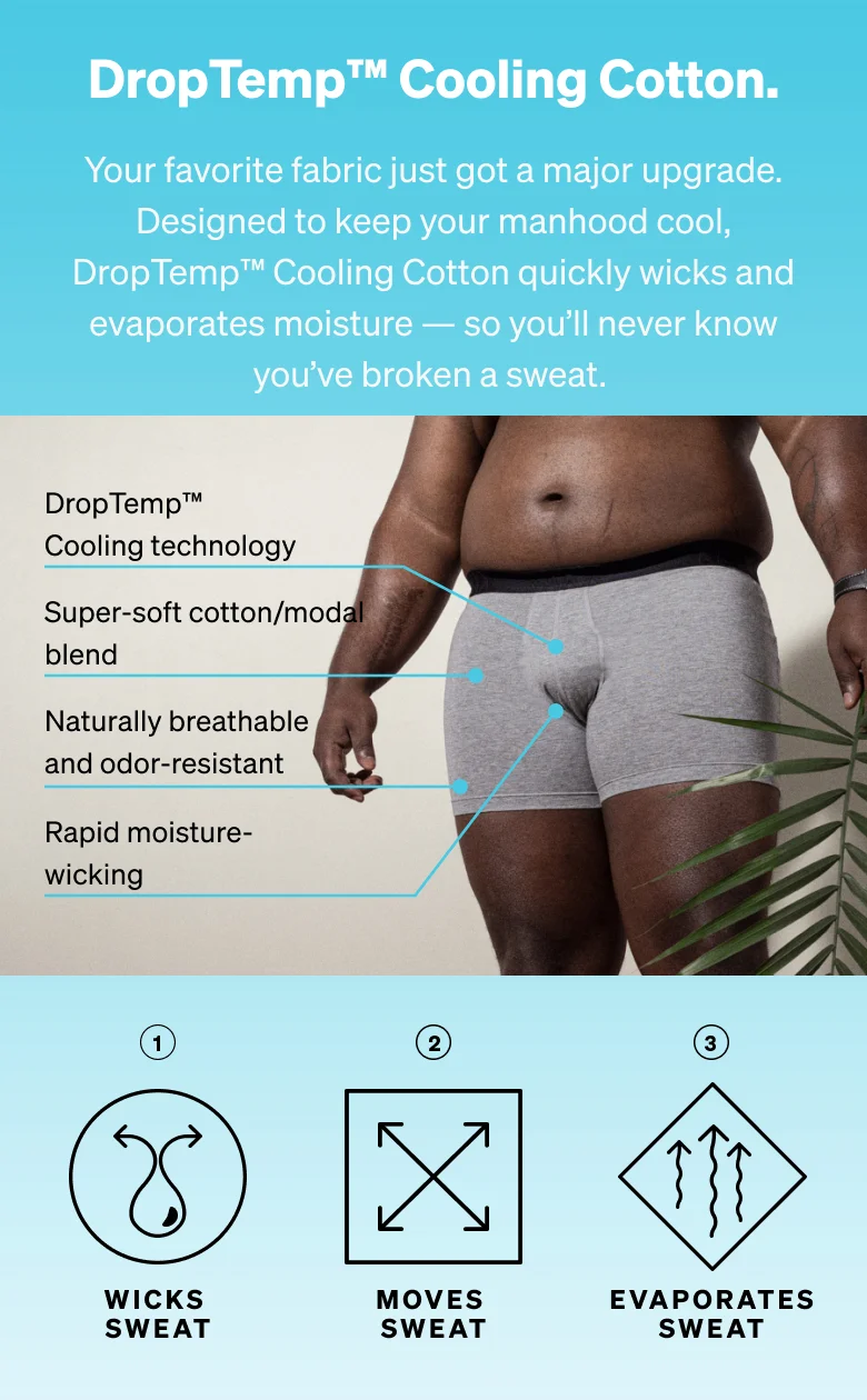 DropTemp™ Cooling Cotton.
