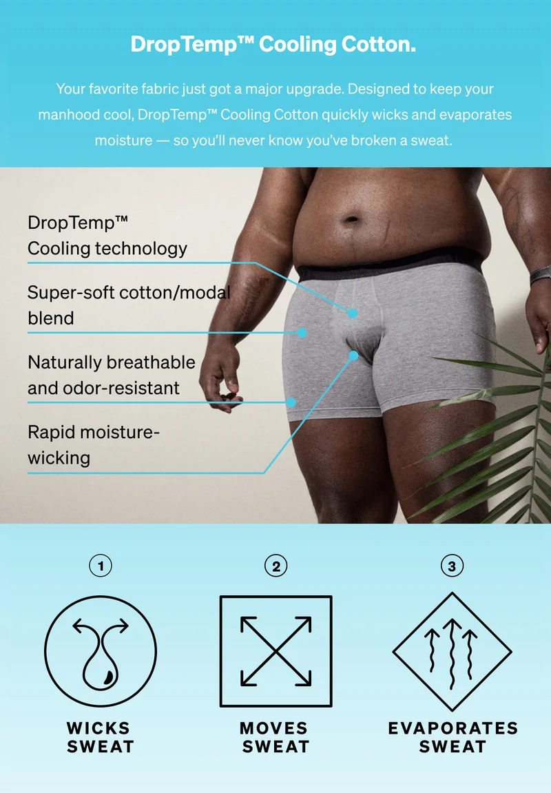 DropTemp™ Cooling Cotton.