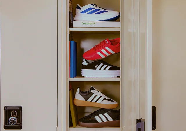 Shoes in locker