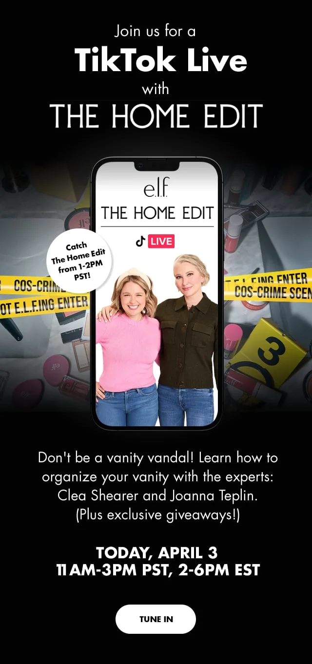 join us for a TikTok Live with the home edit