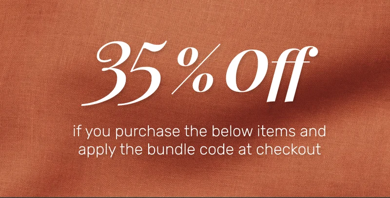 35% off if you purchase the below items and apply the bundle code at checkout