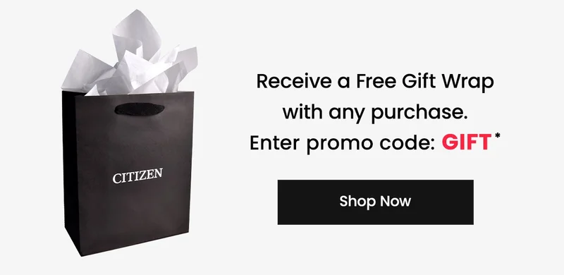 Receive a free gift wrap with any purchase. Enter Promo Code: discount code