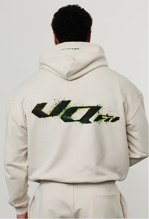 ACID OFF WHITE OVERSIZED HOODIE