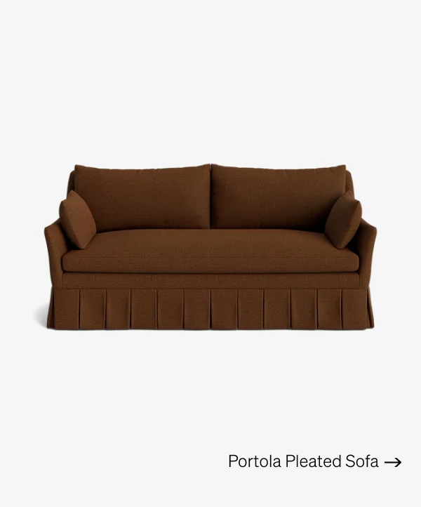Shop Portola Pleated Sofa