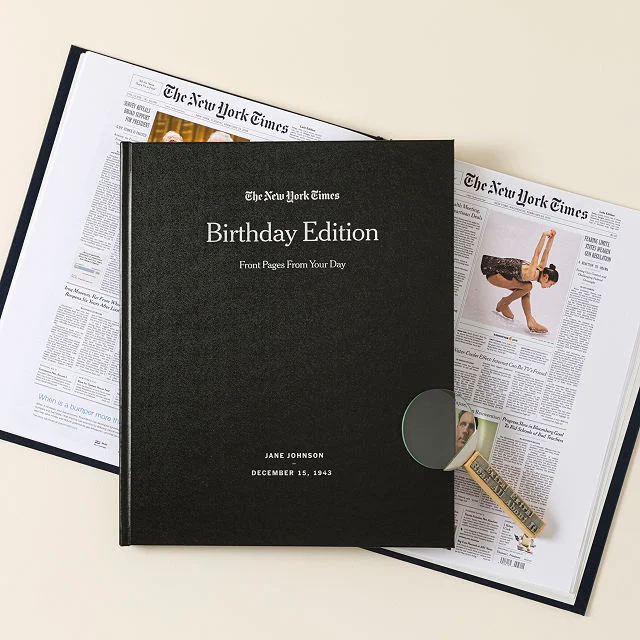 New York Times Custom Birthday Book