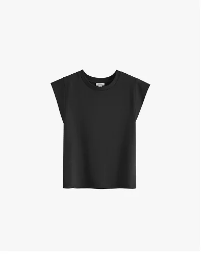 Pima Slim Tank Black