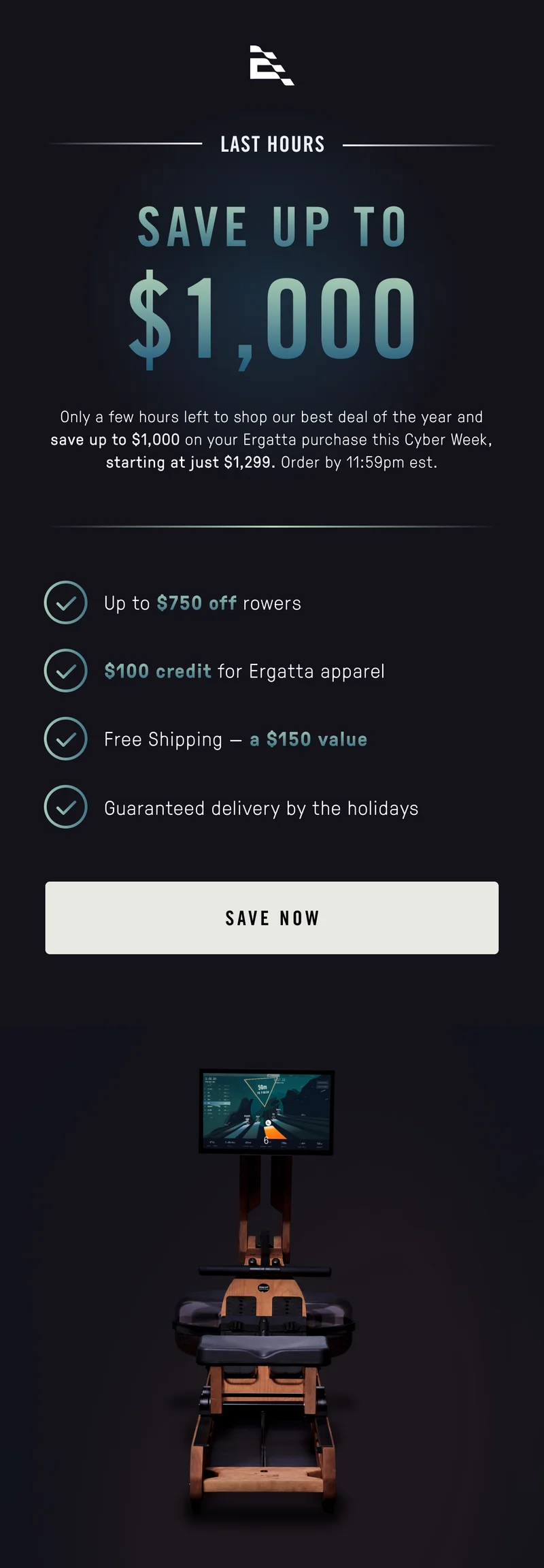 Last day for $1,000 savings