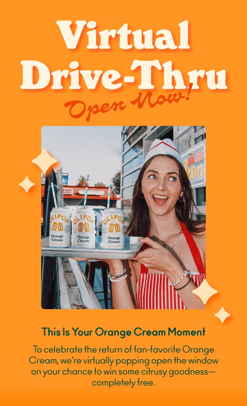 To celebrate the return of fan-favorite Orange Cream, we’re virtually popping open the window on your chance to win some citrusy goodness—completely free.