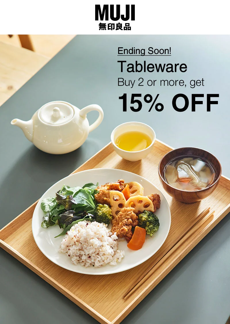 Shop 2+ 15% Off Tableware