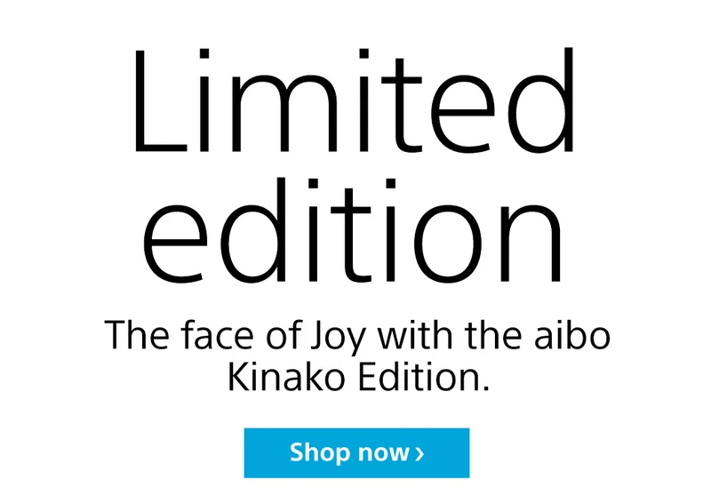 Limited edition | The face of joy with the aibo Kinako Edition | Shop now