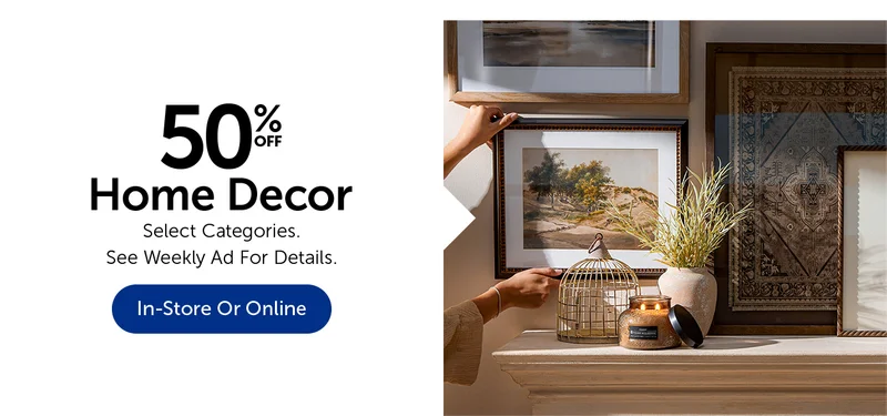 50% Off Home Decor
