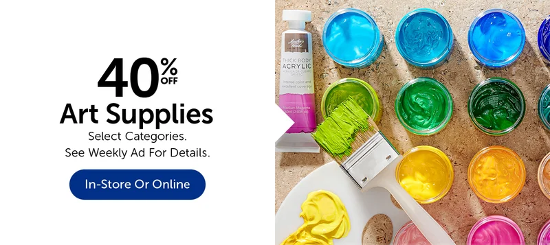 40% Off Art Supplies
