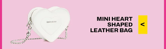 VEGAN MINI HEART SHAPED LEATHER BAG