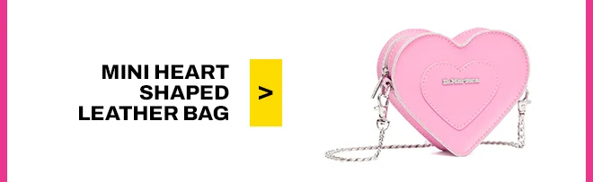 MINI HEART SHAPED LEATHER BAG