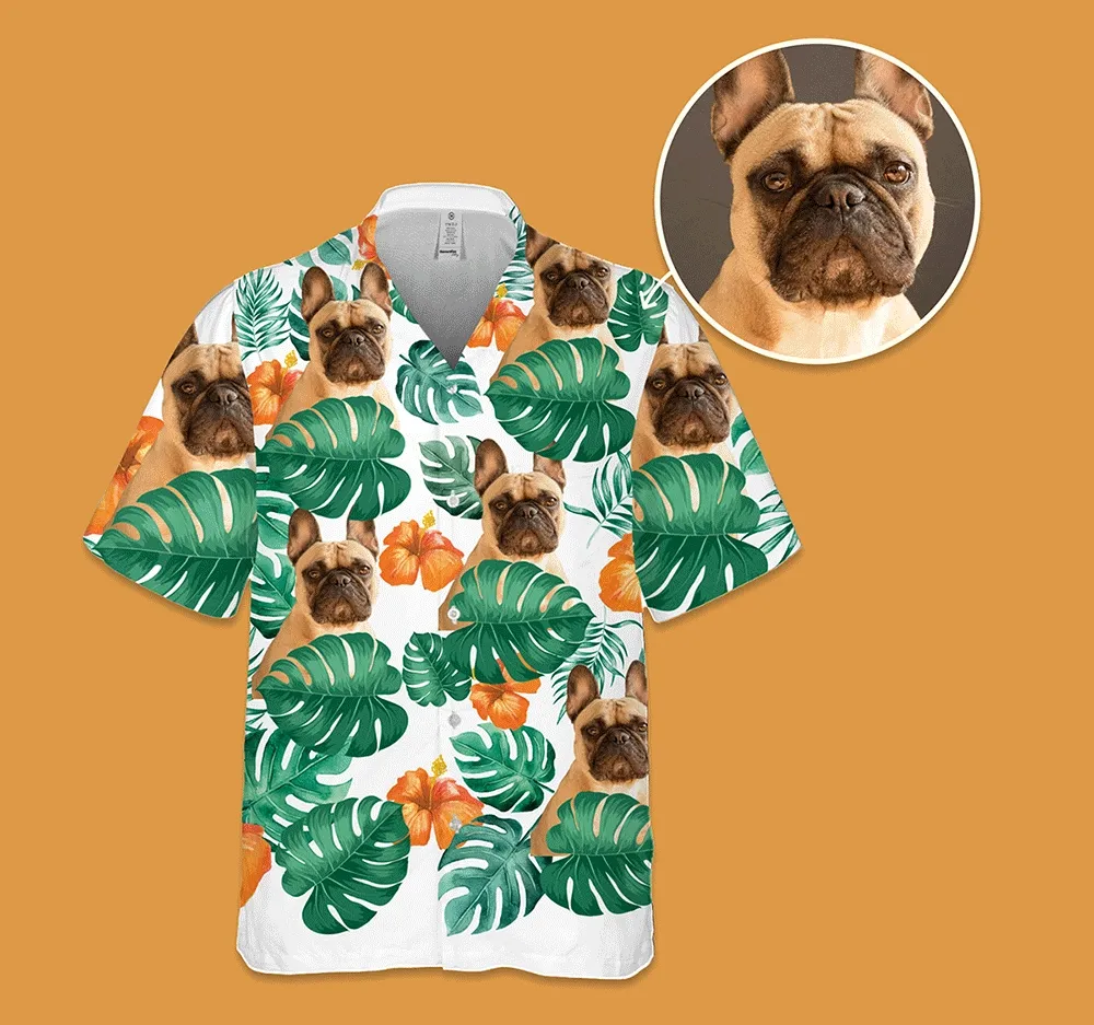 gif of Hawaiian t shirs and their uploaded pet photos