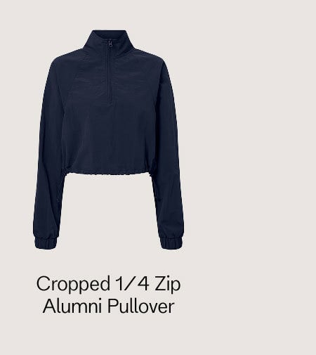 Cropped 1/4 Zip Alumni Pullover