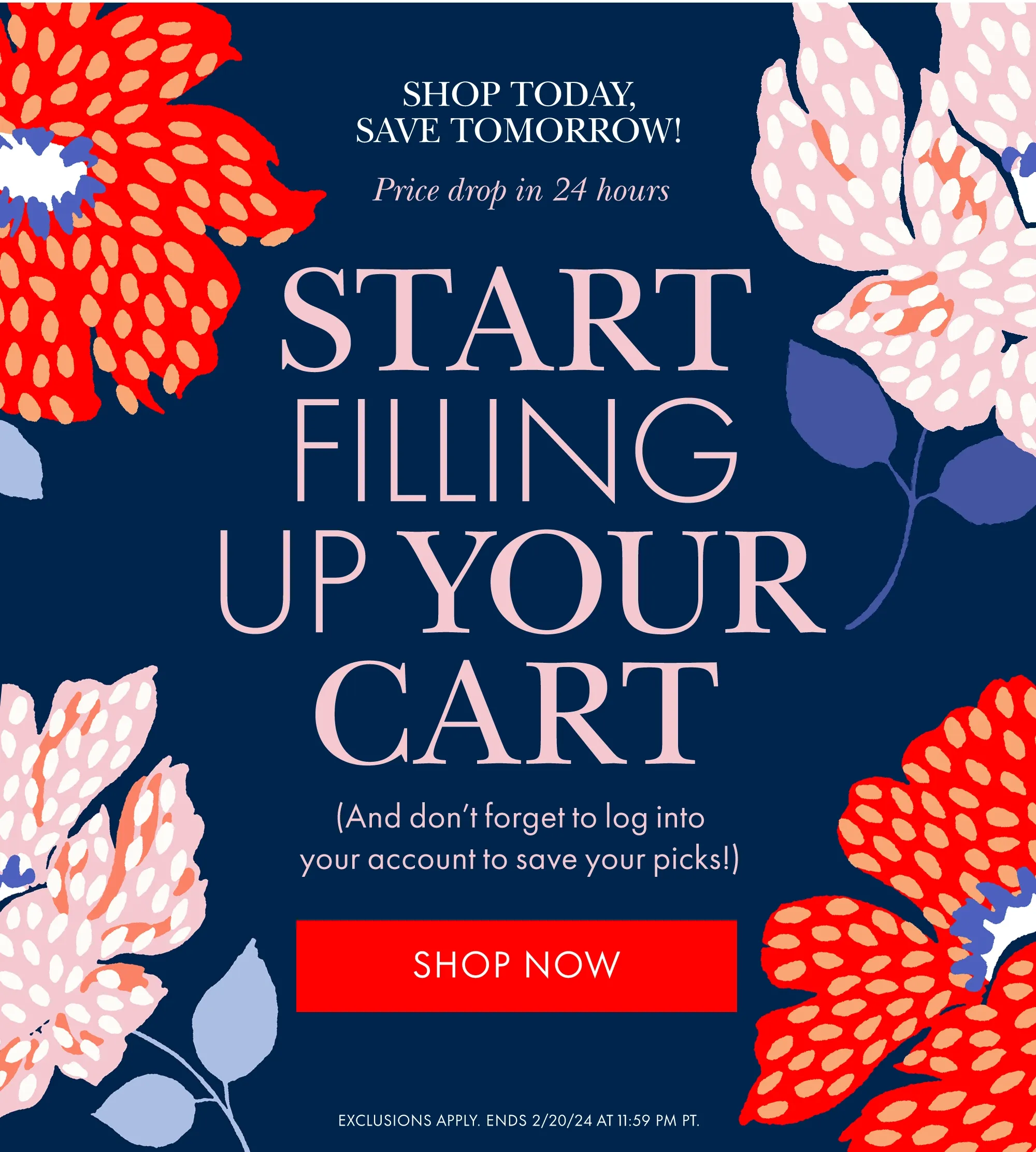 START FILLING UP YOUR CART SHOP NOW