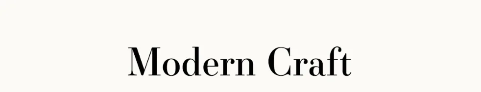 modern craft
