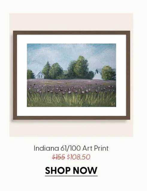 Indiana 61/100 Art Print