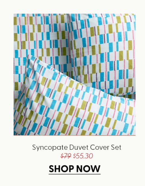 Syncopate Brushed Cotton Duvet Cover Set