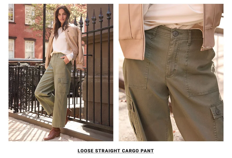 Loose Straight Cargo Pant