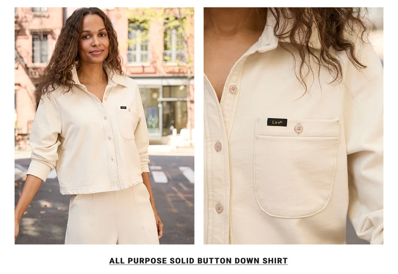 All Purpose Solid Button Down Shirt