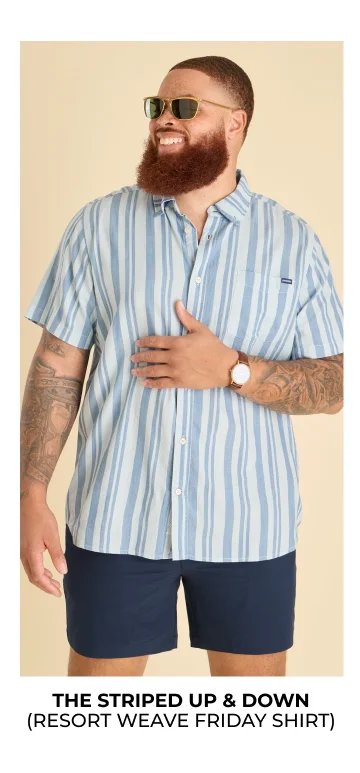 Resort Weave Friday Shirt: The Striped Up & Down