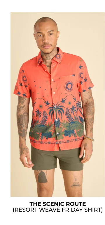 Resort Weave Friday Shirt: The Scenic Route