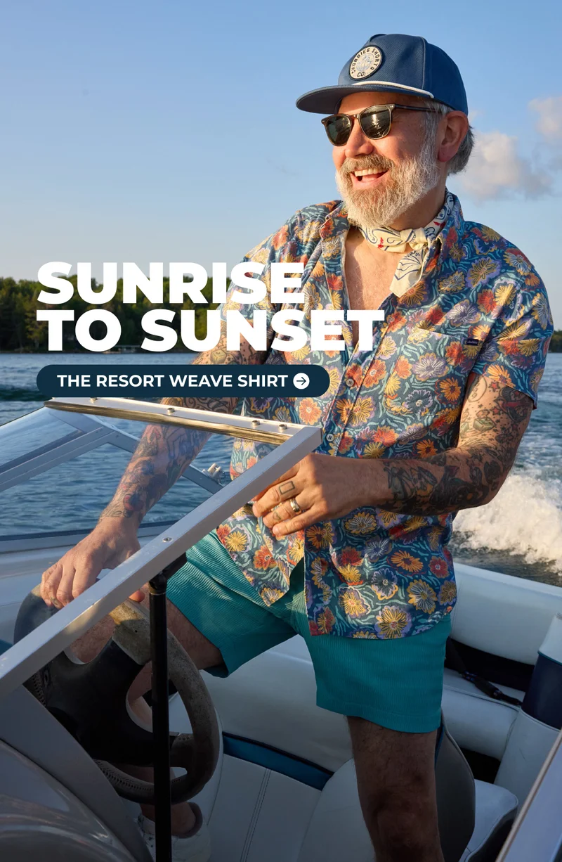 SUNRISE TO SUNSET: The Resort Weave Friday Shirt Has Got Your Back