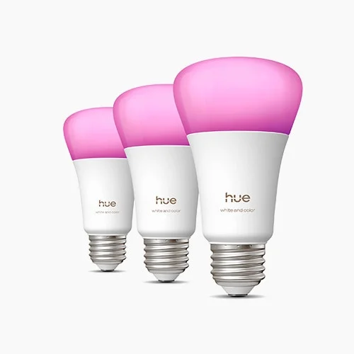 A19 3-Pack white and color bulbs