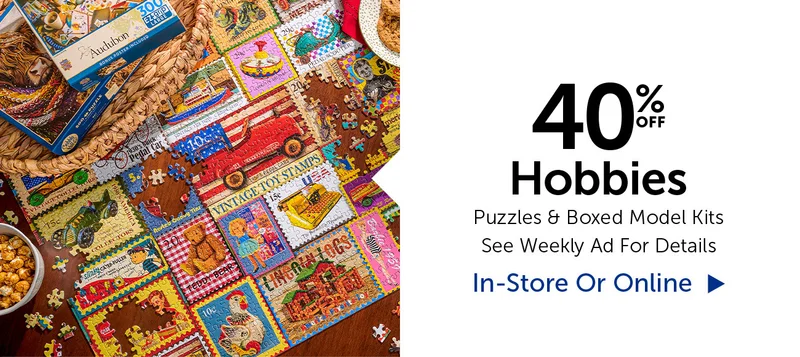 40% Off Hobbies - Puzzles & Boxed Model Kits