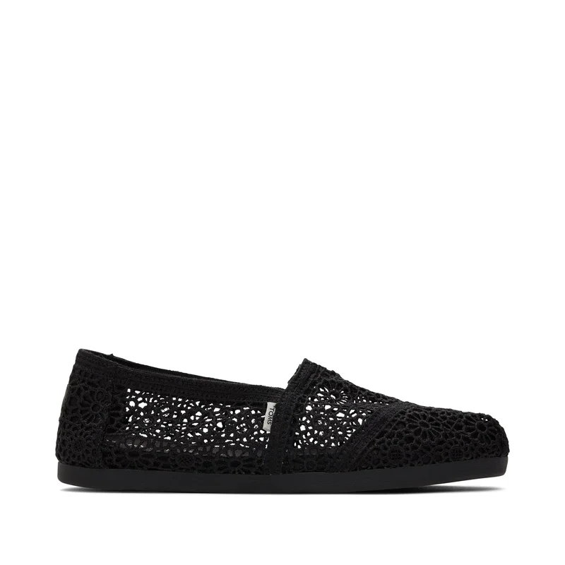 Image of Alpargata Black Moroccan Crochet