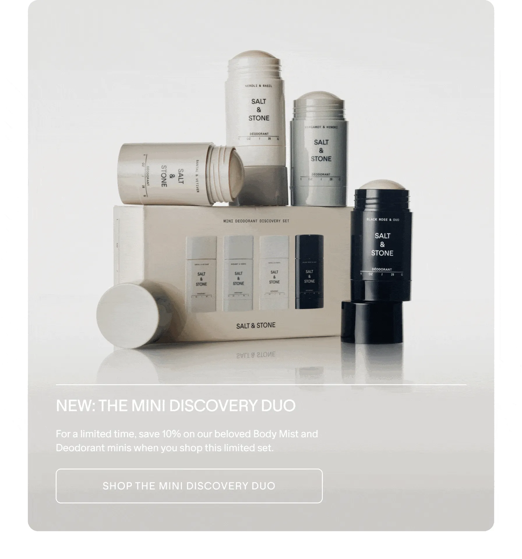 SHOP THE NEW MINI DISCOVERY DUO