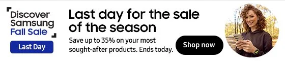 Discover Samsung Fall Sale - The smartest sale of the year