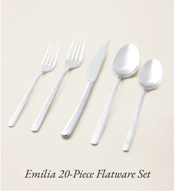 Emilia Mirror 20-Piece Flatware Set