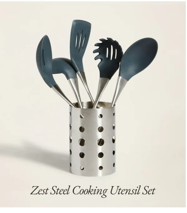 Zest Steel 6-Piece Cooking Utensil Set