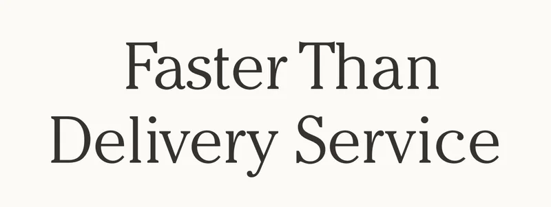 Faster Than Delivery Service