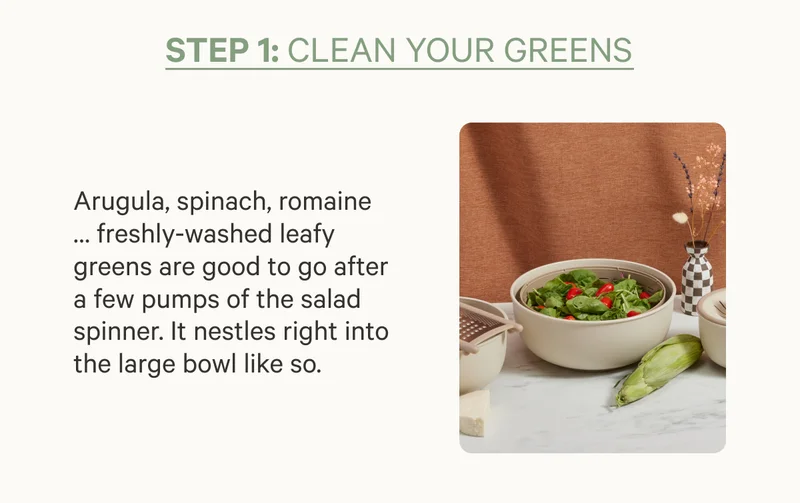 STEP 1: CLEAN YOUR GREENS