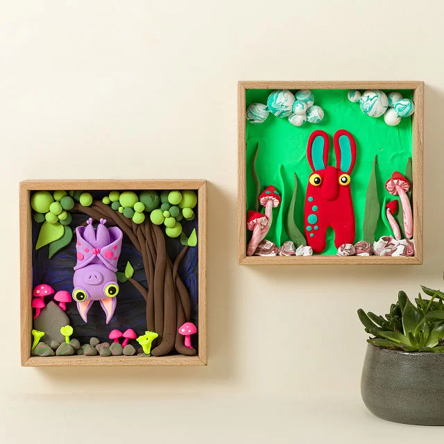DIY Fantastical World Clay Shadow Box Kit