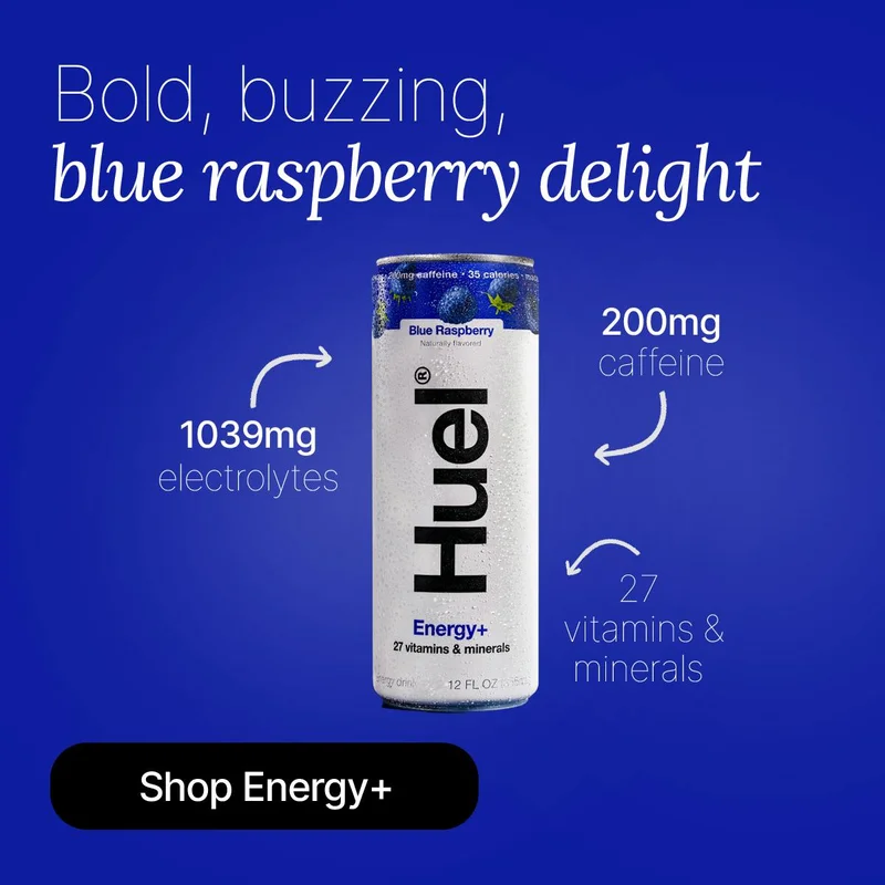 Bold, buzzing blue raspberry delight