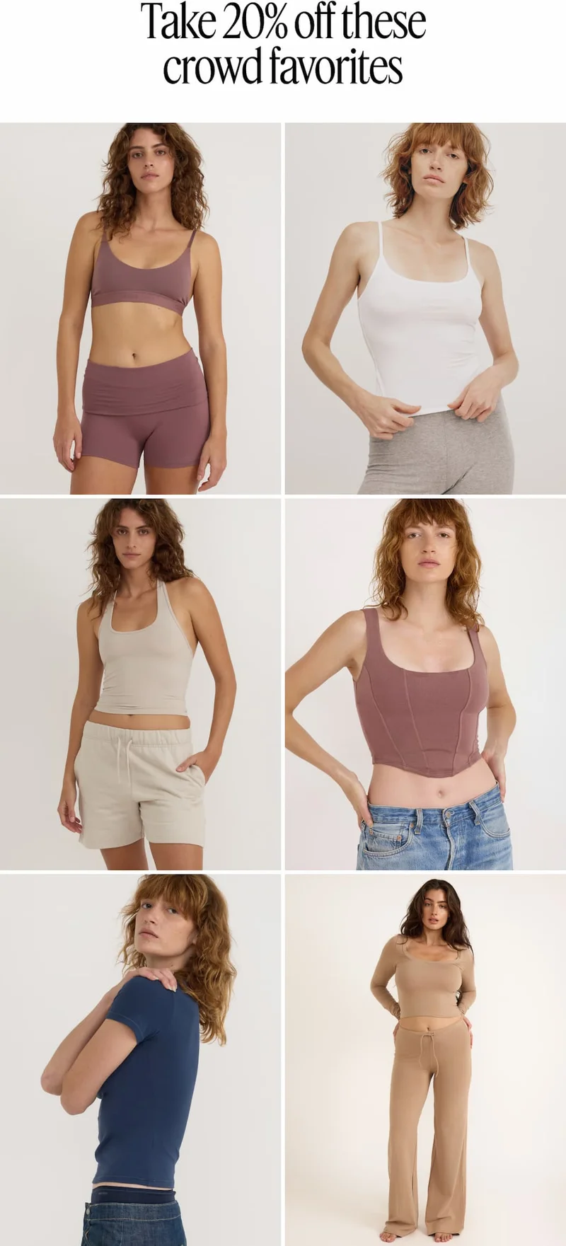 take 20% off these crowd favorites